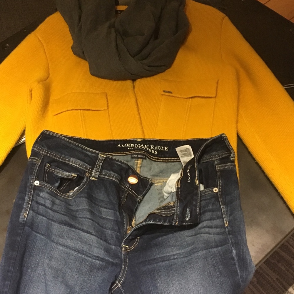 Coat sweater mustard - Picture 7 of 8